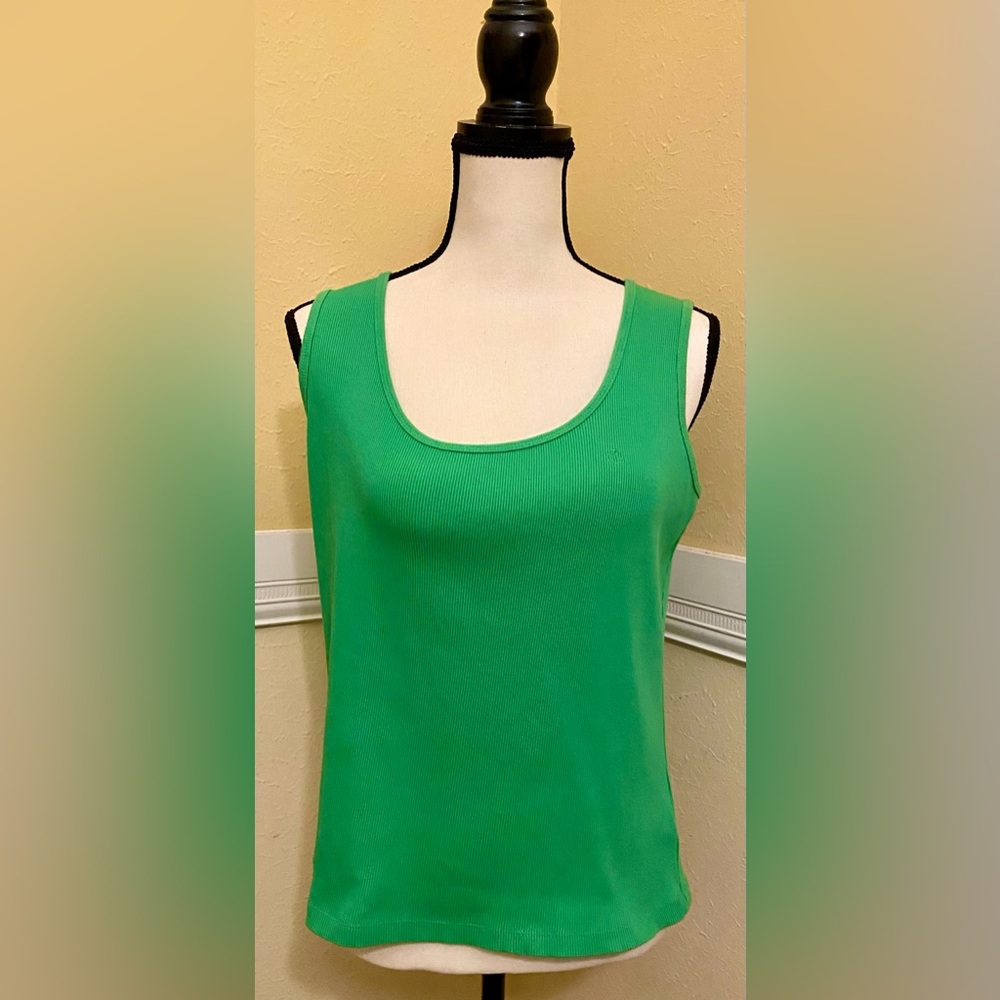 Lauren RALPH LAUREN Ladies Green Tank Top; Perfect condition.
